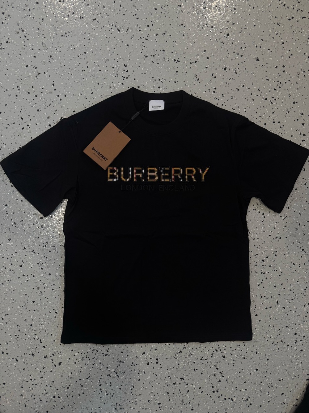 Burb Black Graphic Logo T-Shirt